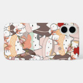 Coques Case-Mate iPhone Chiffres animaux Abstraits Design (Verso (horizontal))