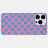 Coques Case-Mate iPhone Chiffres Bleus bébé sur Arrière - plan rose (Verso (horizontal))