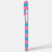 Coques Case-Mate iPhone Chiffres Bleus bébé sur Arrière - plan rose (Verso / Gauche)