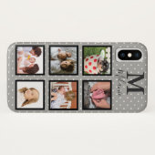 Coques Case-Mate iPhone Chiffres Micro blancs modernes Gris 6 Photo & Mono (Dos (Horizontal))