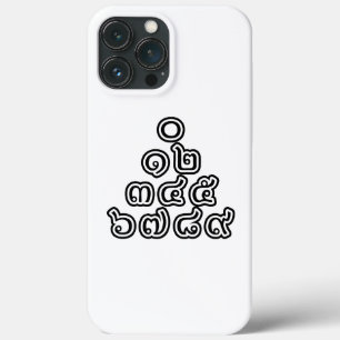Case-Mate iPhone Case Chiffres thaïlandais Pyramide ♦ Script en thaï ♦