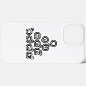 Coques Case-Mate iPhone Chiffres thaïlandais Pyramide ♦ Script en thaï ♦ (Verso (horizontal))