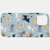 Coques Case-Mate iPhone Chihuahua Bones et Paws Blue (Verso (horizontal))