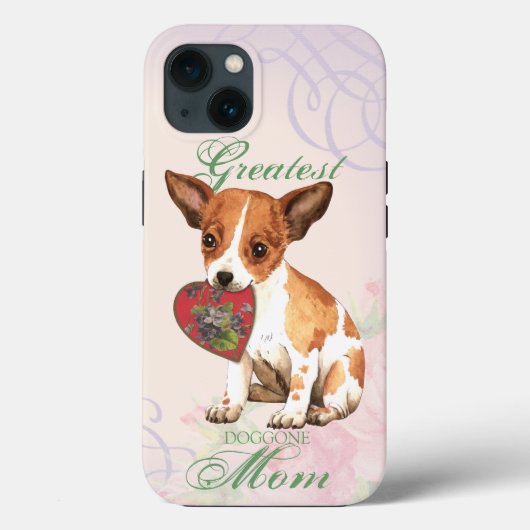 Coques Case-Mate iPhone Chihuahua Heart Mom (Verso)