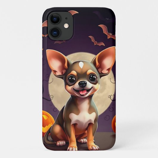 Coques Case-Mate iPhone Chihuahua Magique Chiot Mignon Épouvantable 🐶🎃 A (Dos)