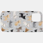 Coques Case-Mate iPhone Chihuahua os et pattes gris (Verso (horizontal))