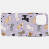Coques Case-Mate iPhone Chihuahua Os et pattes violet (Verso (horizontal))