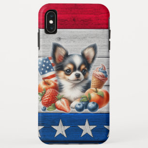 Case-Mate iPhone Case Chihuahua Patriotique Fruit USA Long Hair Chihuahu