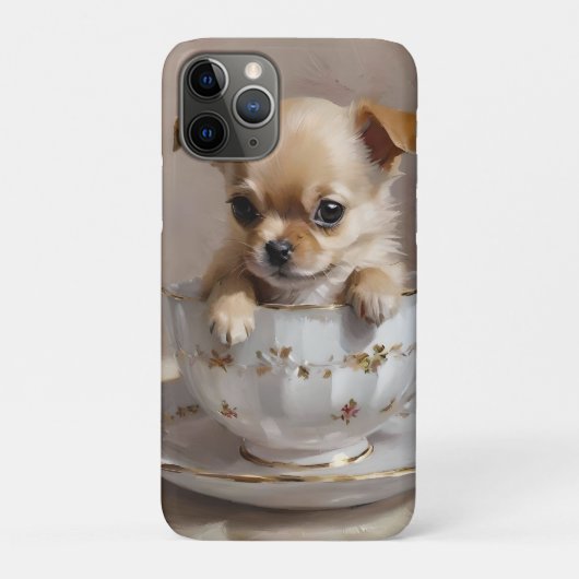Coques Case-Mate iPhone Chihuahua Puppy Dans Une Peinture À Huile De Teint (Dos)