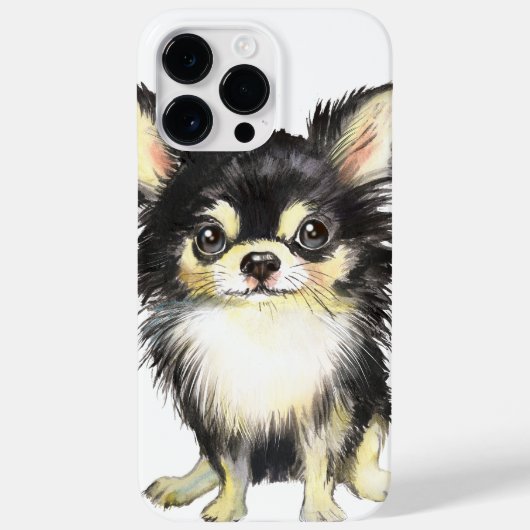 COQUES Case-Mate iPhone CHIHUAHUA PUPPY DOG ADORABLE DE LONGUE HAÏE (Verso)