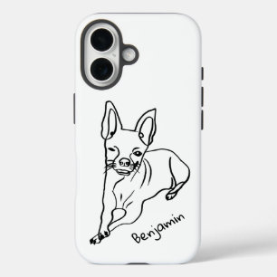 Coques iPhone 16 Chihuahua, un pub adorable : Modifiez votre texte