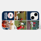 Coques Case-Mate iPhone Children's Baseball Team Photo Collage Blue (Verso (horizontal))