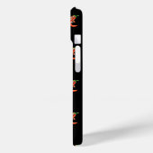 Coques Case-Mate iPhone Chili épicé drôle sur Motif de feu (Verso / Gauche)