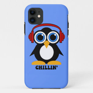 Coque iPhone 11 chillin de pingouin