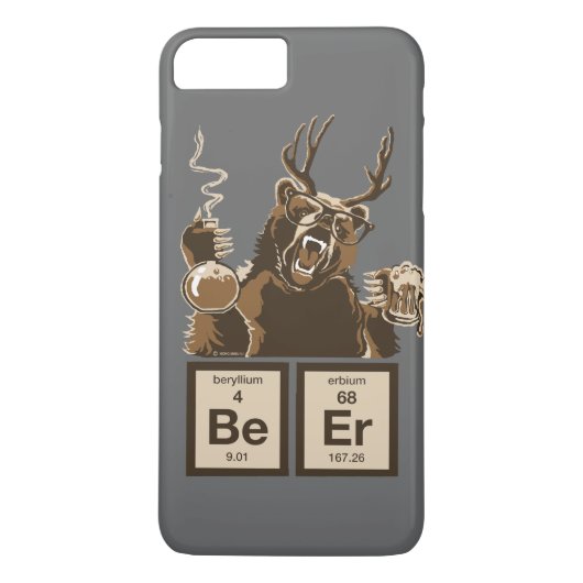 Coques Case-Mate iPhone Chimie amusante bière découverte par l'ours (Dos)