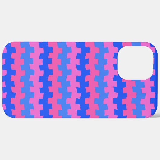 Coques Case-Mate iPhone Chimie bleu et rose (Retour (horizontal))