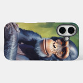 Coques Case-Mate iPhone Chimpanzé fou mignon (Verso (horizontal))