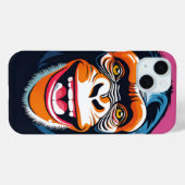Coques Case-Mate iPhone Chimpanzé fou mignon (Verso (horizontal))