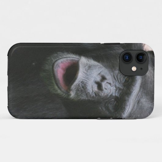 Coques Case-Mate iPhone Chimpanzé mignon (Dos (Horizontal))