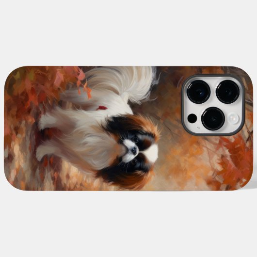 Coques Case-Mate iPhone Chin japonais à l'automne Feuilles automne Inspira (Verso (horizontal))