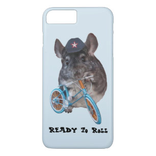 Case-Mate iPhone Case Chinchilla tenant un vélo portant un casquette à b