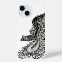 Chine Dragon, noir et blanc Design en Tattoostyl
