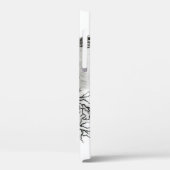 Coques Case-Mate iPhone Chine Dragon, noir et blanc Design en Tattoostyl (Verso / Gauche)