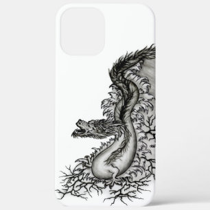 Case-Mate iPhone Case Chine Dragon, noir et blanc Design en Tattoostyl