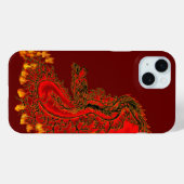 Coques Case-Mate iPhone Chine Dragon rouge et or design (Verso (horizontal))