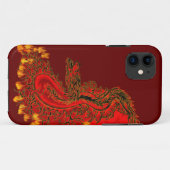 Coques Case-Mate iPhone Chine Dragon rouge et or design (Dos (Horizontal))