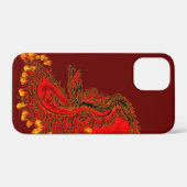 Coques Case-Mate iPhone Chine Dragon rouge et or design (Verso (horizontal))