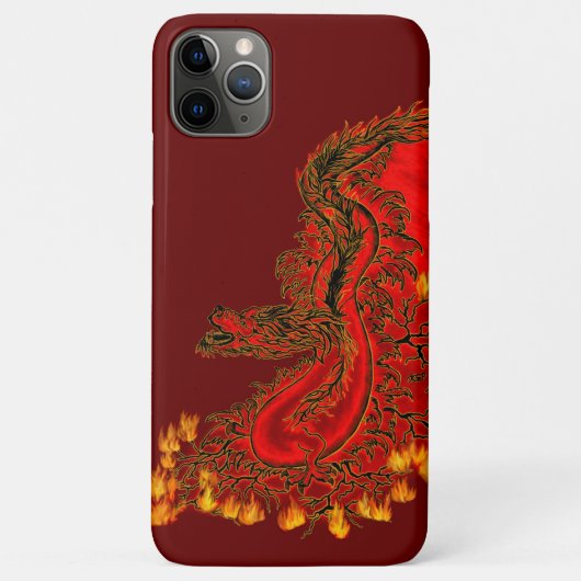 Coques Case-Mate iPhone Chine Dragon rouge et or design (Dos)