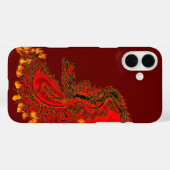 Coques Case-Mate iPhone Chine Dragon rouge et or design (Verso (horizontal))
