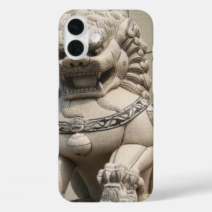 iPhone 16 Plus Case Chinoise Gardienne Lion Foo 石 chien 獅