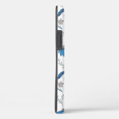 Coques Case-Mate iPhone Chinoiserie Blue Echinacea Pattern (Verso / Droite)