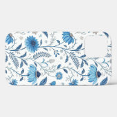 Coques Case-Mate iPhone Chinoiserie Blue Echinacea Pattern (Verso (horizontal))