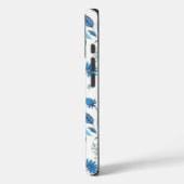 Coques Case-Mate iPhone Chinoiserie Blue Echinacea Pattern (Verso / Gauche)