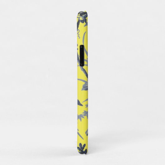 Coques Case-Mate iPhone Chinoiserie botanique jaune (Dos/Droite)