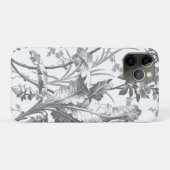 Coques Case-Mate iPhone Chinoiserie botanique noire et blanche (Dos (Horizontal))