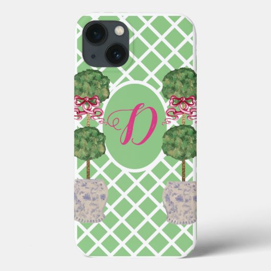Coques Case-Mate iPhone Chinoiserie Ginger Jar Jars Topiary (Verso)