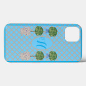 Coques Case-Mate iPhone Chinoiserie Turquoise Ginger Jar Jars Topiary (Verso (horizontal))