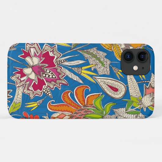 Coques Case-Mate iPhone chintz pop bleu (Dos (Horizontal))