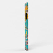 Coques Case-Mate iPhone chintz pop turquoise (Dos/Droite)