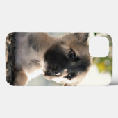 Coques Case-Mate iPhone Chiot allemand sur la haie (Verso (horizontal))