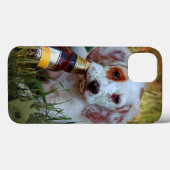Coques Case-Mate iPhone Chiot Avec Bouteille De Bière (Verso (horizontal))