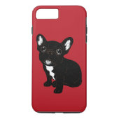 Coques Case-Mate iPhone Chiot Brindle mignon de Frenchie (Dos)