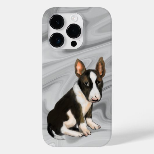 Coques Case-Mate iPhone chiot bull terrier (Verso)