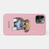 Coques Case-Mate iPhone Chiot Corgi Mignon Chien & Cœurs sur Rose (Dos (Horizontal))