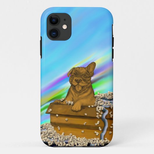 Coques Case-Mate iPhone Chiot dans une boîte (Dos)