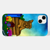 Coques Case-Mate iPhone Chiot dans une boîte, Joyeux Noël (Verso (horizontal))